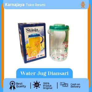 Water Jug Eskan Stasia / Ceret Kaca Bening 2 L - Diansari