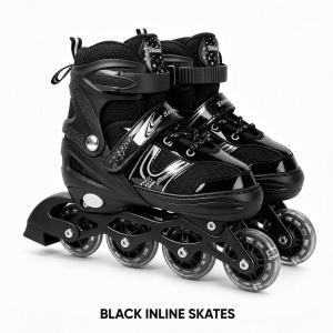 Kids Roller Skates Fun Safe Confident Adjustable Helmet Knee Elbow Pads Wrist Guards Size 31-42 Adjustable