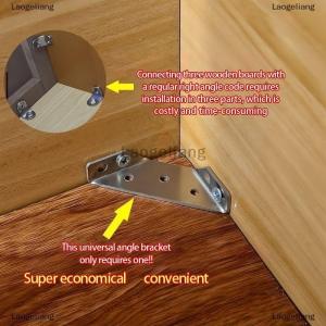 [COD] Laogeliang 10ชิ้นข้อต่อมุมเฟอร์นิเจอร์สากลที่ยึดมุมสแตนเลสสำหรับงานหนักที่ยึดเข้ามุมสำหรับไม้