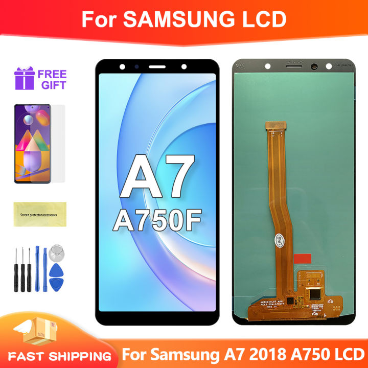 AMOLED For Samsung Galaxy A7 2018 A750 LCD Display Touch Screen