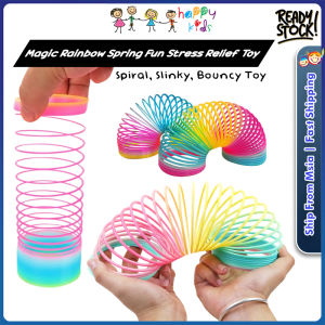 [Happy Kids] Classic Retro Toy Rainbow Ring Spring Toys Antistress Spring Coil Toys 彩虹圈玩具 Mainan Gelung Budak - BT426