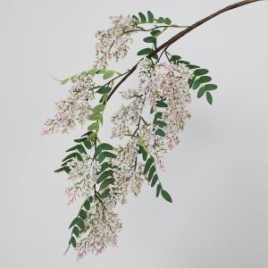 KNQ12 120cm Artificial Sophora Flower Beautiful Realistic Fake Flower Photography Props Handmade Simulation Sophora Home Living Room Decor