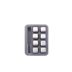 SSGP Reusable 8pcs Stainless Steel Ice Cube Ice Stone Food Grade Safety / Kiub Ais Logam / 304不锈钢冰块冰