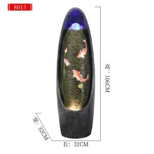 Decorative Accessories Water Fountain Indoor Water Feature Decorative Items Display Home Decoration Items Water Fountain Simple and Elegant Floor Ornament for Living Room