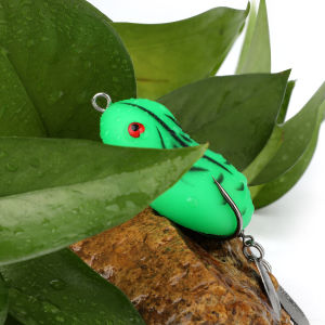 Fishing Bait 5cm Soft Lure 1 pcs Soft Plastic Matte Rabbit Frog 5 Color Snakehead Killer Top Water Trolling Fishing Frog Lure