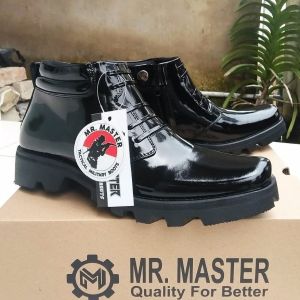 Sepatu PDH Kulit Asli Tni Polri Scurity Satpam Formal
