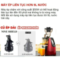 Máy ép chậm hoa quả, máy ép chậm trái cây công suất 150W dễ dàng tháo lắp, vệ sinh, siêu bền. 