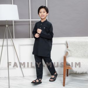Baju koko setelan celana anak usia 7-14 tahun  lengan panjang baju muslim anak katun premium import