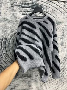 Áo Len Lông Cao Cấp Họa Tiết VẰN Luxury Nam Nữ Mặc Đều Đẹp - Áo Len Hổ Vằn Chất Liệu Đẹp Form Dáng Trẻ Chung Len Cổ tròn