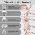 Epilator for Women, 7 in 1 Epilator Hair Removal for Women, Shaver, Bikini, Face Razor, Facial Brush, Face Massage and Body Exfoliator, IPX6 Waterproof Painless Lady Shaver Wet & Dry, 2 Speeds. 