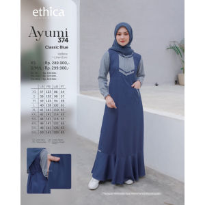 Terbaru Gamis Ethica Muslimah Ayumi 374 VALDENA LINEN EURO Gamis Daily Premium