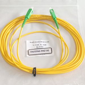 Dây nhảy quang mạng SC / APC - SC / APC dài 5m (Single mode Optical fiber cable)