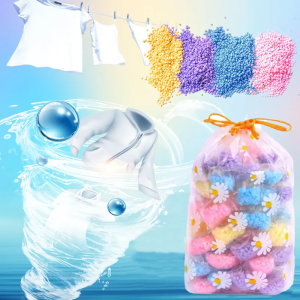 5 in1 Laundry Beads Pods Detergent Liquid Capsule Ball Washing Machine Powder Laundry Soap Perfume Laundry Ball Softener Detergent Washing Detergent Ball (30pcs/pack)