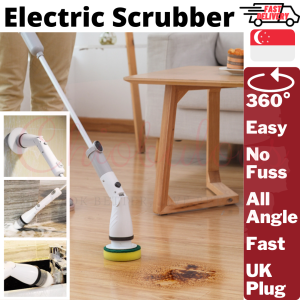 Electric Scrubber Cordless Cleaning Brush Electric Spin Power Glass Floor  Shower Bathroom Toilet Tub Tile