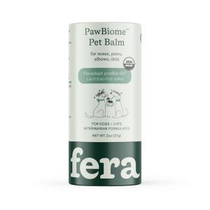 Fera Pets Organics Dog & Cat Supplement - Probiotcs Multivitamins Fish Oil Liver Bladder Dental Hip Joint Balm