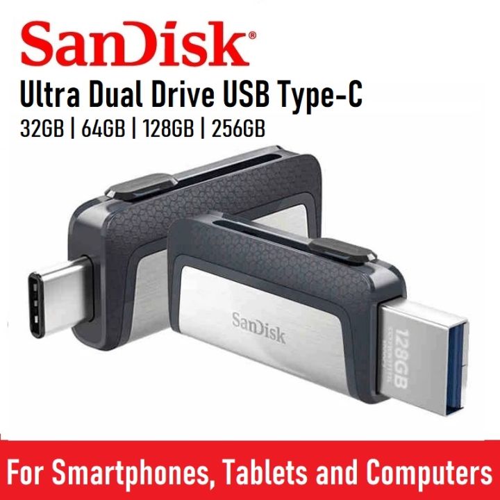 SanDisk Ultra Dual Drive Type-C 32GB 64GB 128GB 256GB USB 3.1 OTG Flash ...