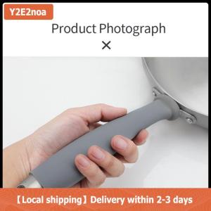 【Local shipping】 New chống bỏng nồi xử lý Bìa mềm Silicone chủ khả năng chịu nhiệt cao Silicone nồi xử lý bìa cho Frying Pan