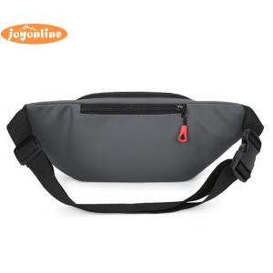 [joyonline]Men Women Fanny Pack with 4-Zipper Pockets Sling Bag with Adjustable Strap Fashion Waist Pack for Travel Hiking Running