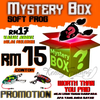 Mystery Box (1 Ekor ) Promotion Rubber Soft frog Umpan Tiruan Katak Getah Casting Haruan Bujuk offer lelong murah