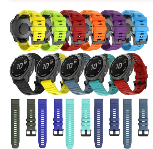 Bracelet Silicone Sport Pour Garmin Fenix 3 / 3 HR / Saphir & Quatix 3 - Confort Et Résistance