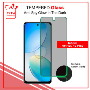YITAI - Glow In The Dark Tempered Glass Spy Infinix Hot 12 12 Play