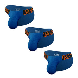 CMENIN ORLVS 3Pcs CMENIN ORLVS 3 Cái LOGO Cotton Đồ Lót Thoáng Khí Cho Nam Jockstrap Quần Sịp Chất Lượng Cao Cho Nam Túi Lót OR6242