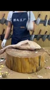 Wood/Plastic handle 1mm/3mm thickness Handmade Forged Chefs Chopper Cooking