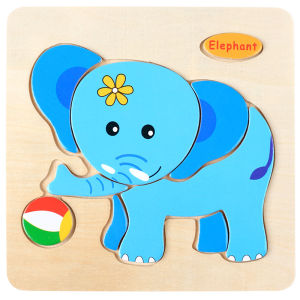 GU Mainan Puzzle Kayu Anak 3D Mainan Edukasi Puzzel Kayu 15CM Jigsaw Edukatif Lucu Murah Wooden Toys