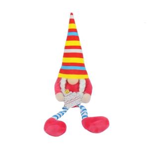 Rainbow Striped Long Leg Gnomes Dwarf Elf Plush Dolls Ornament for Birthday Parties and Festives Home Decorations Gift