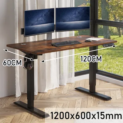 OFFICEBUS 120cm Bàn đứng có thể điều chỉnh độ cao Bàn nâng điện tự động có thể di chuyển 1.2M / 47 inch có bánh xe