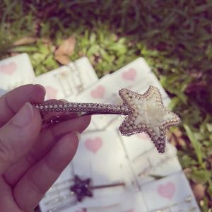 [Treetop Culture] Korean Hair clip bow tie glitter