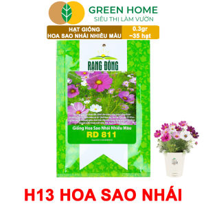 Hạt Giống Hoa Sao Nhái Mix Greenhome Gói 03gr~35 hạt Sai Hoa Màu Rực Rỡ Dễ Trồng Quanh Năm Nảy Mầm Cao H13