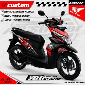 Decal Sticker Beat 2016-2019 Full Body - Dekal Stiker Motor Honda BEAT FI NEW 2016-2019 AR-D4 003