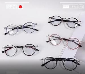 Hawaii Men Steampunk Glasses Fashion Eyewear: Top Quality Acetate & Metal Frame