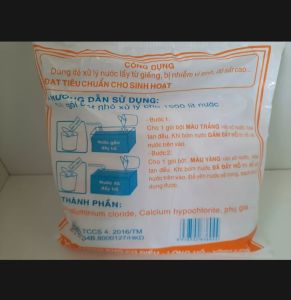 bột xử lý nước giếng thanh mai giá rẻ vẫn được chất lượng tuyệt vời 1 bịch sử dụng cho 6000 lít nước đạt chuẩn nước sinh hoạt