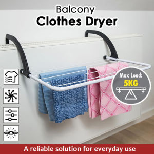 🇸🇬 Balcony Clothes Dryer / Balcony Dryer Foldable Hanging Dryer Clothes Airer Wall Dryer Radiator / Folding Dryer Rack Clothes Airer Laundry Towel Rail