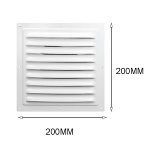OURTOUR Heating Cooling Vents Plate Air Vent Grille Air System Net Cover Screen Aluminum Alloy Window Square Vent Grille Cover 200300mm/200400mm Insect Screen Cover