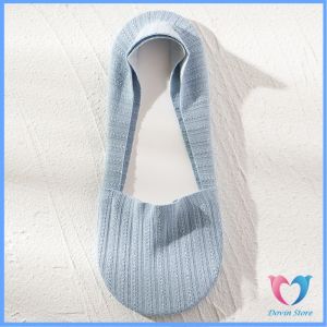 D.S. ถุงเท้าผู้หญิง วัสดุผ้าฝ้ายแท้ ซับเหงื่อดี กระชับแน่นไม่หลุดง่าย สําหรับสุภาพสตรี Boat sock