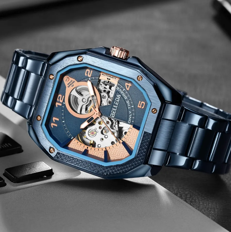 Buy Get Jam Tangan Pria BELLEDA 9528 Otomatis Anti Air 3Atm