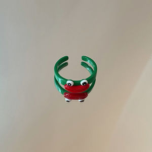 Bestella✨Cincin Kartun Modis/Cincin Gaya Khusus/Cincin Terbuka Bahan Paduan/Tahan Lama Dan Anti-pudar