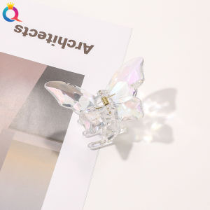 JEPITAN RAMBUT KOREA BENTUK KUPU KUPU KRISTAL UKURAN SEDANG PREMIUM/JEDAI RAMBUT KOREA/BUTTERFLY HAIR CLAW