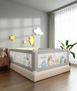 ที่กั้นเตียง ปรับขึ้นลงง่าย กั้นเด็กตกเตียง ปรับขึ้นลงง่ายมีหลายขนาดให้เลือก/ด้าน