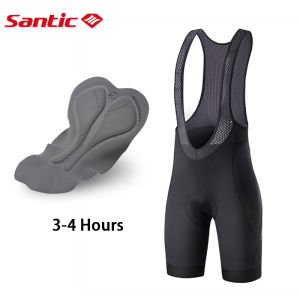 Santic Cycling Bib Shorts Men Powerband 4D Padding Breathable Quick-dry High Elastic Men Bike Shorts M9C05103
