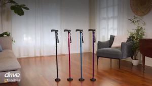 HurryCane Freedom Edition Foldable Walking Cane with T Handle