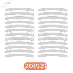 20Pcs Car Wheel Hub Reflective Sticker Tire Rim Luminous Stickers Roadway Safety Reflective Strip for Auto Motorcycle Bicycle