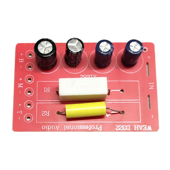 80W 2 Way/3 Way Crossover Speaker Bass Tweeter Frequency Divider for 4