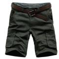 STSummer lelaki tentera kargo seluar pendek kapas longgar Multi Pockets Baggy tentera taktikal seluar pendek kerja Breeches Bermuda seluar pendek kasual 46L1119. 