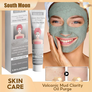 Eelhoe Volcanic Mud Cleaning Mud Film Volcanic Mud Cleaning Mask For Face Skincare Mud Mask Moisturizing Face Skin Care Black Pearl Mud Mask Oil-Control Cleansing Remove Blackhead Whitening Moisturizing Face Skin Care