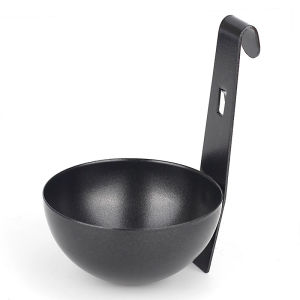 Quality Hanging Ear Style Black Stainless Steel Poached Egg Machine Non-Stick Poached Egg Cup for Cooking Breakfast Eggs Tools