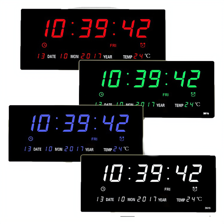นาฬิกาดิจิตอล  (JH3615)ตั้งบนโต๊ะ LED DIGITAL CLOCK นาฬิกาแขวน